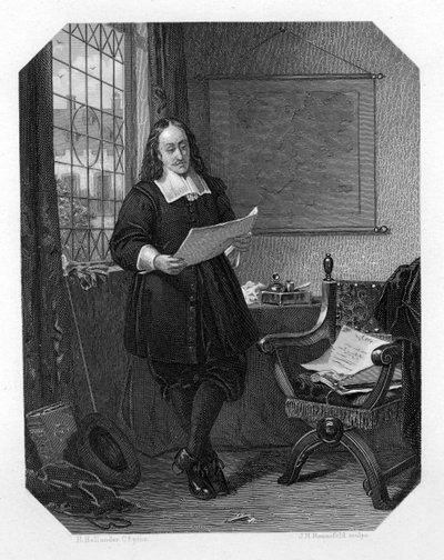 Johan de Witt, Nederlandse staatsman, 1654, c1870 door J. H. Rennefeld