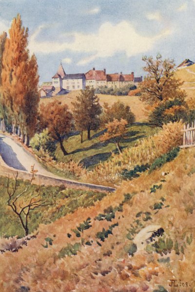 Grandvaux vanaf Cully door J. Hardwicke Lewis