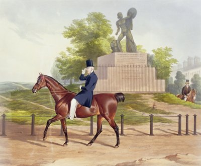 Een uitzicht in Hyde Park, gegraveerd door J. Wilson, 1852 door J. Harrison