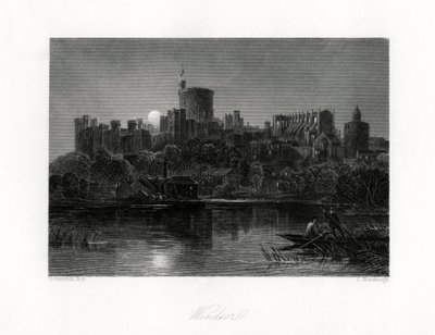 Windsor Castle, Berkshire, 19e eeuw door J. Horsburgh