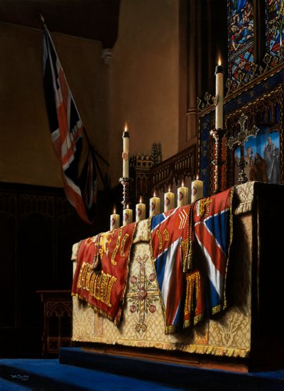 1 Welsh Guards, 2000-16 (olieverf op doek) door J Hugh L Beattie