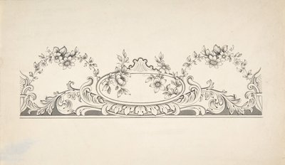 Ontwerp voor paneeldecoratie, 1828-40 door J Hulme