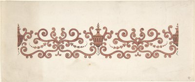 Ontwerp voor Paneeldecoratie, 1828-1840 door J Hulme