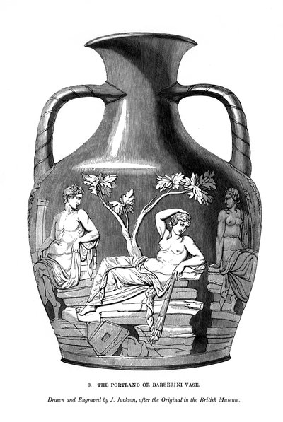 De Portland of Barberini Vaas, 1843 door J. Jackson