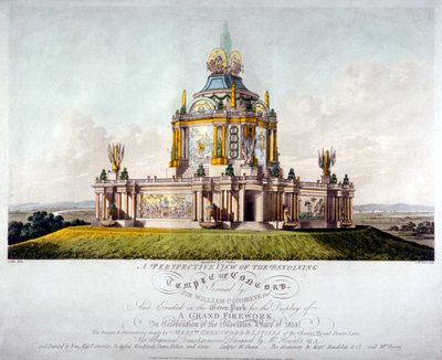 Tempel van Concord, Green Park, Westminster, Londen door J Jeakes