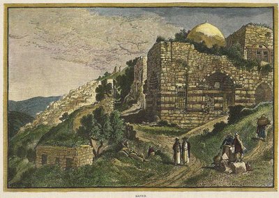 Safed. Uit: Picturesque Palestine, Sinai and Egypt door J. Johnstone