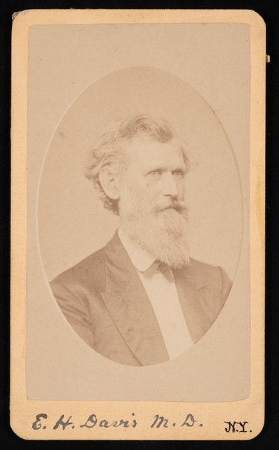 Portret van Edwin Hamilton Davis 1811-1888, voor 1888 door J Kraft