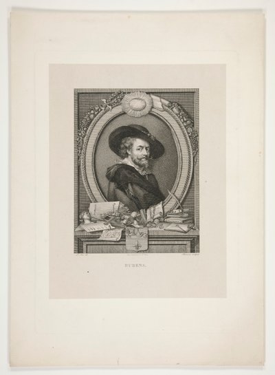 Portret van Peter Paul Rubens door J. L. Benoist