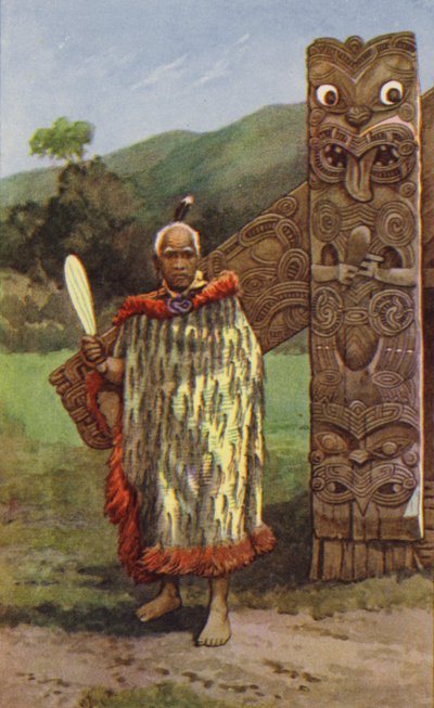 Maori hoofdman door J. Macfarlane