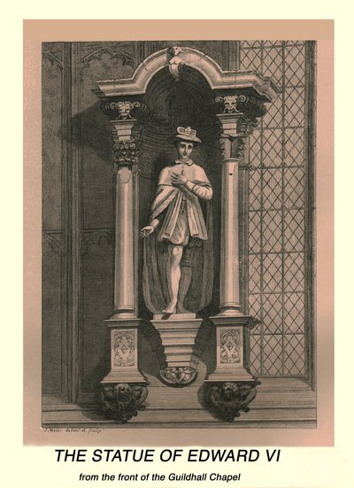 Het Standbeeld van Edward VI door J Mills