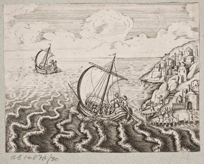 Illustratie voor Adam Olearius, "Persianischer Rosenthal von einem Sinnreichen Poeten Schich Saadi [...]", Schleswig 1660 door J. Muller