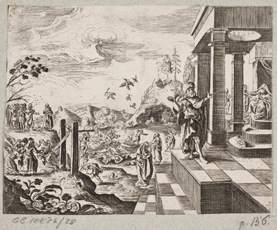 Illustratie voor Adam Olearius, “Persianischer Rosenthal von einem Sinnreichen Poeten Schich Saadi [...]”, Schleswig 1660 door J. Muller