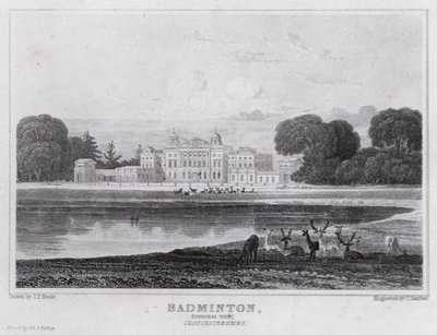 Badminton, Algemeen Zicht, Gloucestershire door John Preston Neale