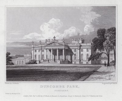 Duncombe Park, Yorkshire door John Preston Neale