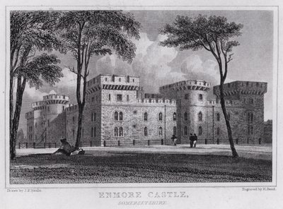 Enmore Castle, Somerset door John Preston Neale