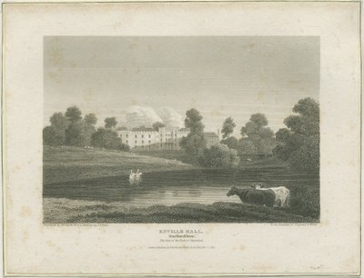 Enville Hall (gravure, ca. 1814) door John Preston Neale