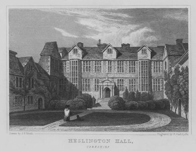 Heslington Hall, Yorkshire door John Preston Neale