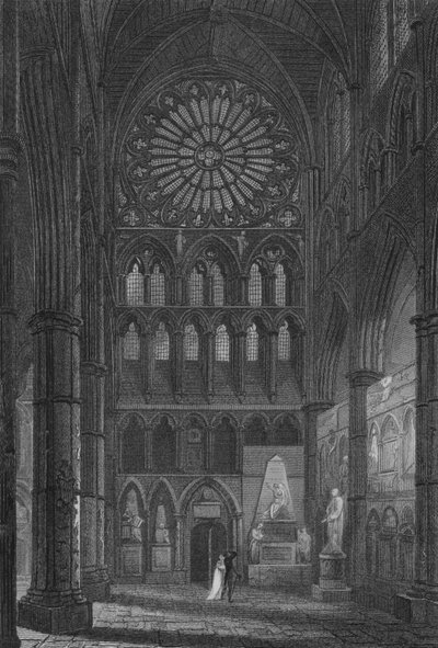 Interieur van Westminster Abbey, Dichtershoek door John Preston Neale