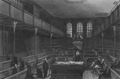 Interieur van het Lagerhuis door John Preston Neale