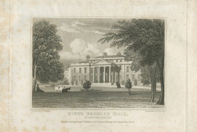 Kings Bromley Hall door John Preston Neale