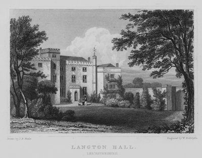 Langton Hall, Leicestershire door John Preston Neale