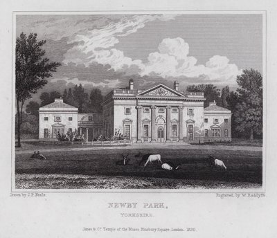 Newby Park, Yorkshire door John Preston Neale