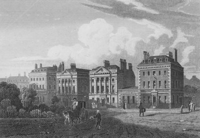 Noordzijde van Cavendish Square, Londen door John Preston Neale