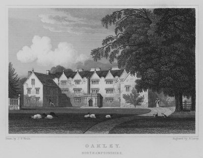 Oakley, Northamptonshire (gravure) door John Preston Neale