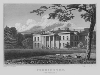 Porkington, Shropshire (gravure) door John Preston Neale
