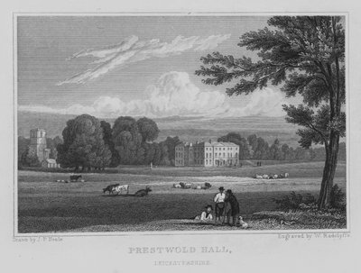 Prestwold Hall, Leicestershire door John Preston Neale