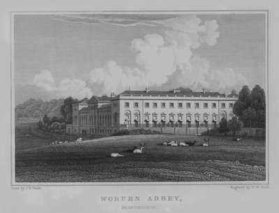 Woburn Abbey, Bedfordshire door John Preston Neale