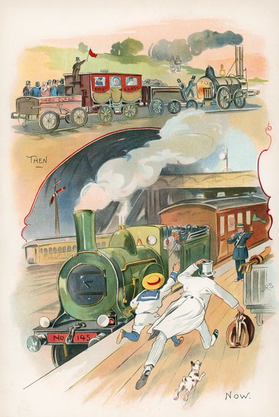 Treinen toen en nu door J. R. Sinclair