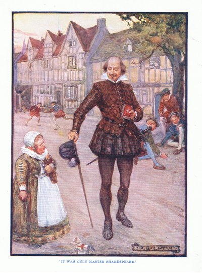 Het was alleen meester Shakespeare, uit Engelse Literatuur uitgegeven door T C & EC Jack, ca. 1920 door J. R. Skelton