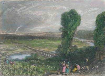 Bruggen van St. Cloud en Sevres, ca. 1835 door J Radclyffe