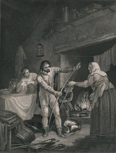 Alfred in het huisje van de herder door J. Rogers