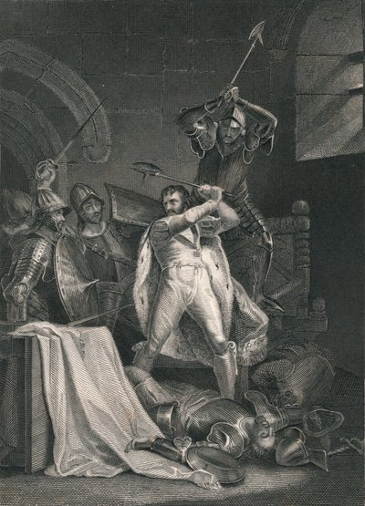 Dood van Richard II., 1400 door J. Rogers