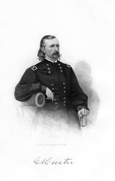 Generaal George Armstrong Custer, US Union Army cavaleriecommandant, 1862-1867 door J. Rogers