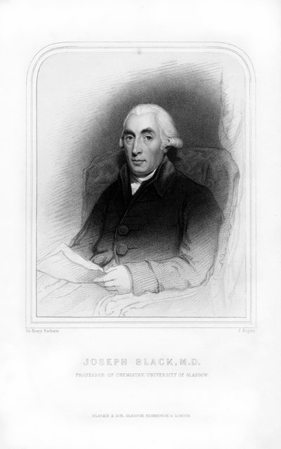 Joseph Black, Schotse natuurkundige en chemicus, 1870 door J. Rogers