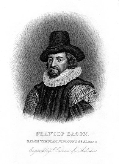 Francis Bacon, Engelse filosoof, staatsman en essayist, 19e eeuw door J. Thomson