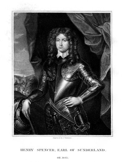 Henry Spencer, 1e graaf van Sunderland, Engelse soldaat door J. Thomson