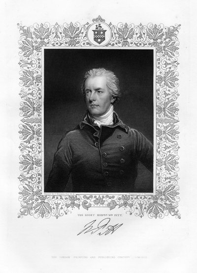 William Pitt, de Jongere, Britse politicus en Premier, 19e eeuw door J. Thomson