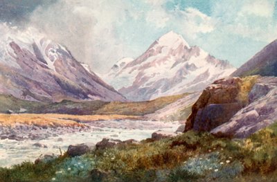 Mount Cook, Nieuw-Zeeland door J. Williamson