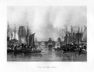 De bovenste poel, Londen, 19e eeuw door J. Woods
