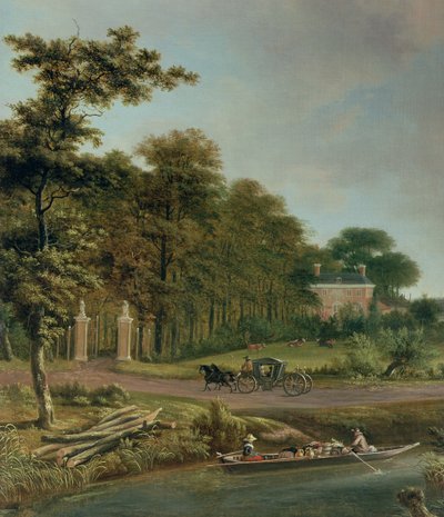 Een Landhuis door J. and Velde, A.van Hackaert