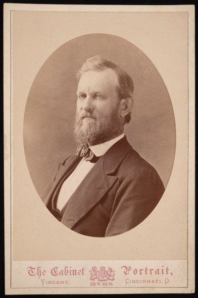 Portret van J.H. White, tussen 1874 en 1881 door J and W Vincent