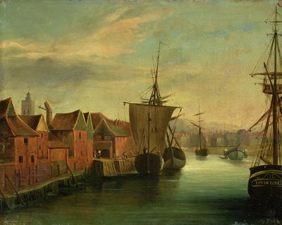 St. Catherines Kade, Ipswich, c.1830 door Jabez Hare