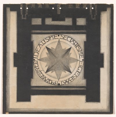 Achterkant omslag Wendingen 1920 door Jac Jongert