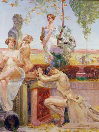 Allegorische Figuren, 1913 door Jacek Malczewski