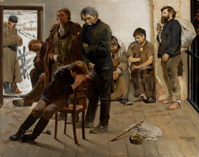 Op transport (Gevangenen) door Jacek Malczewski