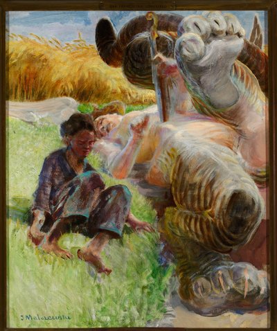 Herder en harpij door Jacek Malczewski